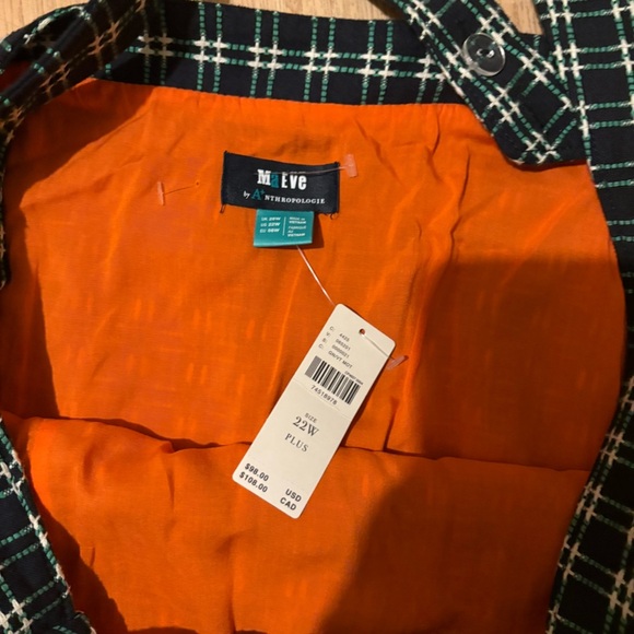 New with Tags Anthropologie Maeve Plaid Pinafore Skirt - Picture 7 of 7